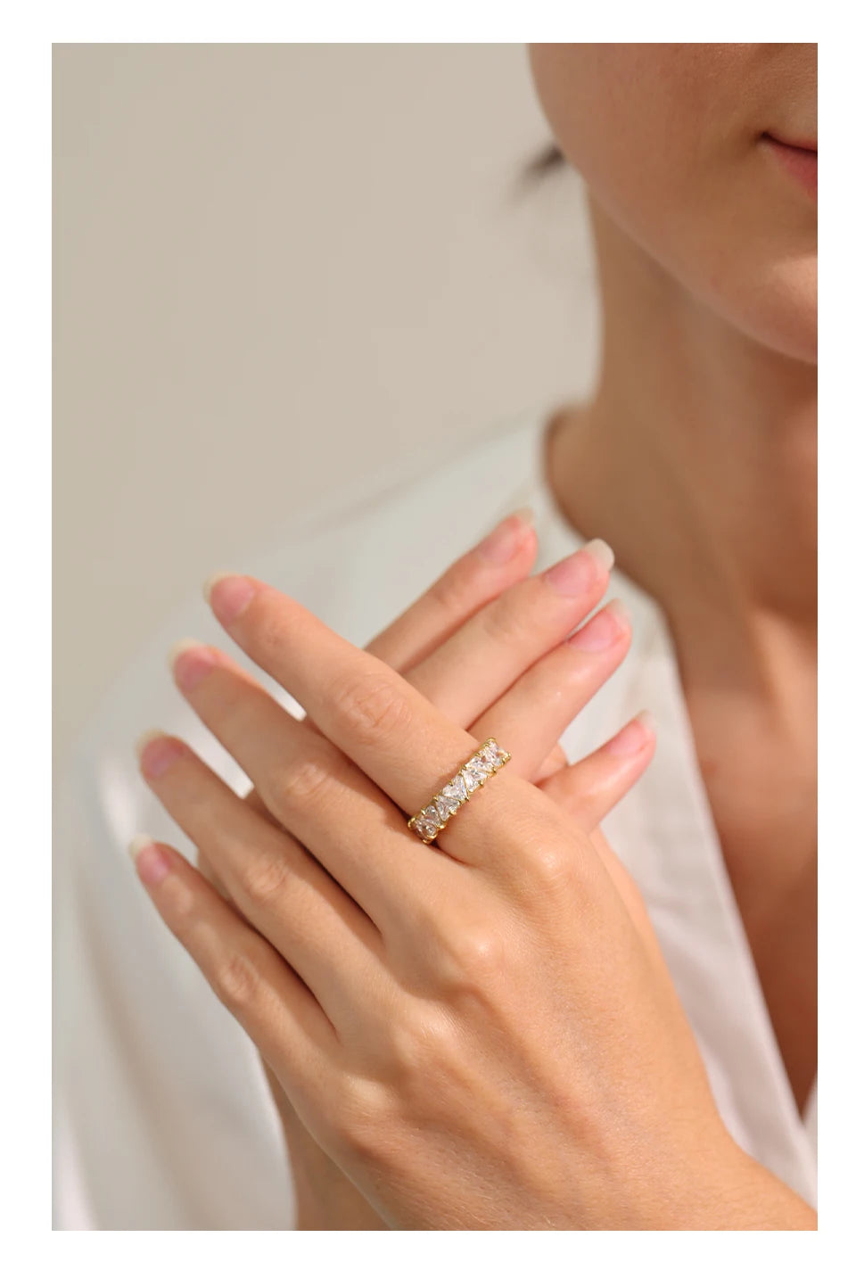 Anel Dolce Cuore Banhado em Ouro 18k