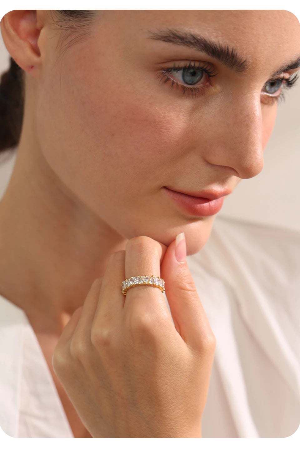 Anel Dolce Cuore Banhado em Ouro 18k