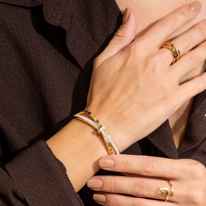 Bracelete Roma Aurelle Banhado em Ouro 18K