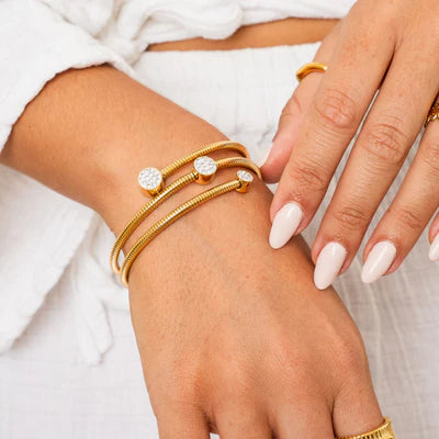 Bracelete Riviera Banhado em Ouro 18k
