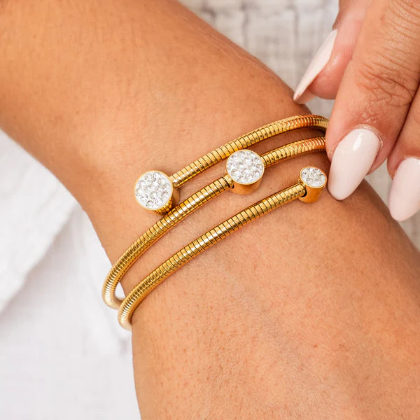 Bracelete Riviera Banhado em Ouro 18k