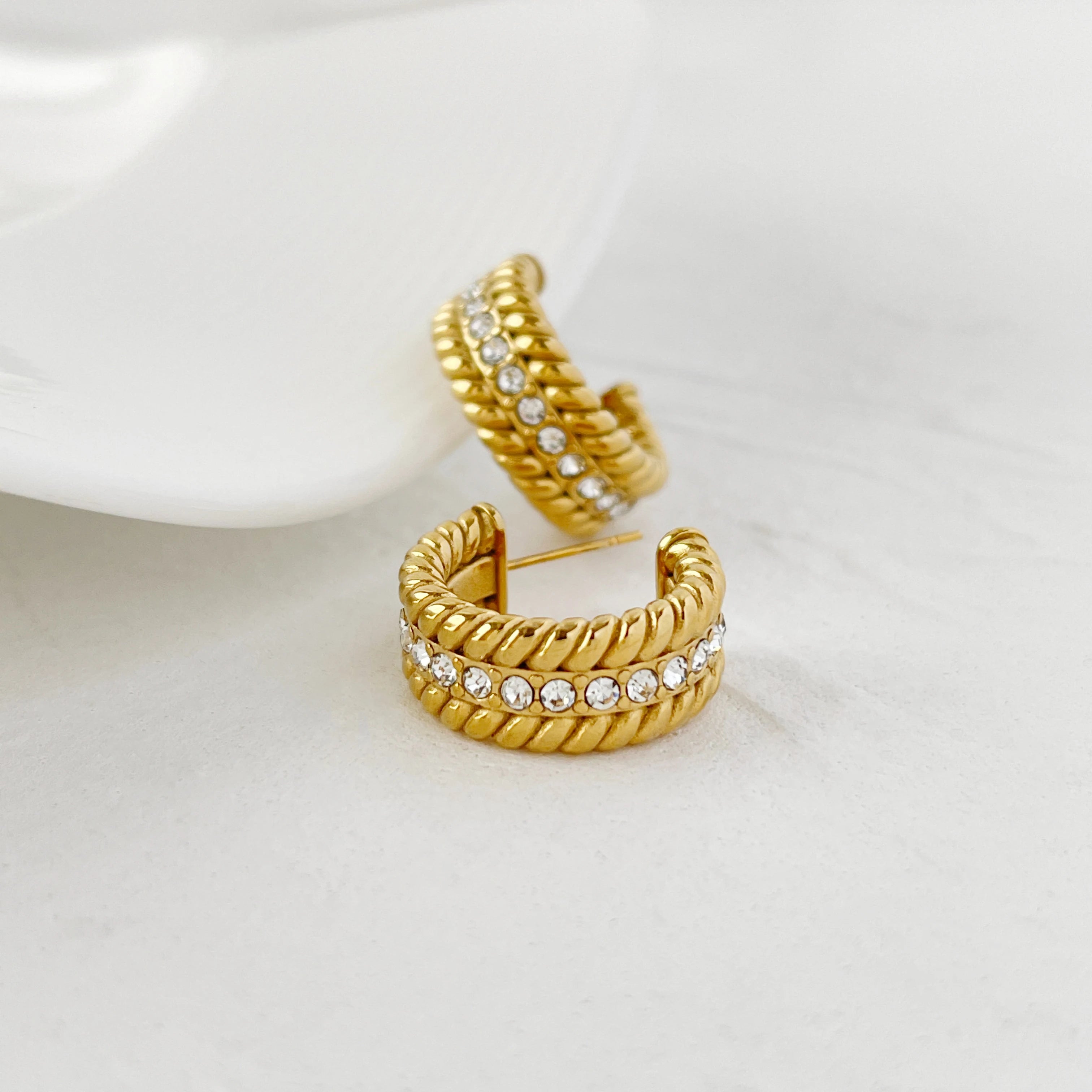Brinco Aurelle Éclat Banhado em Ouro 18K