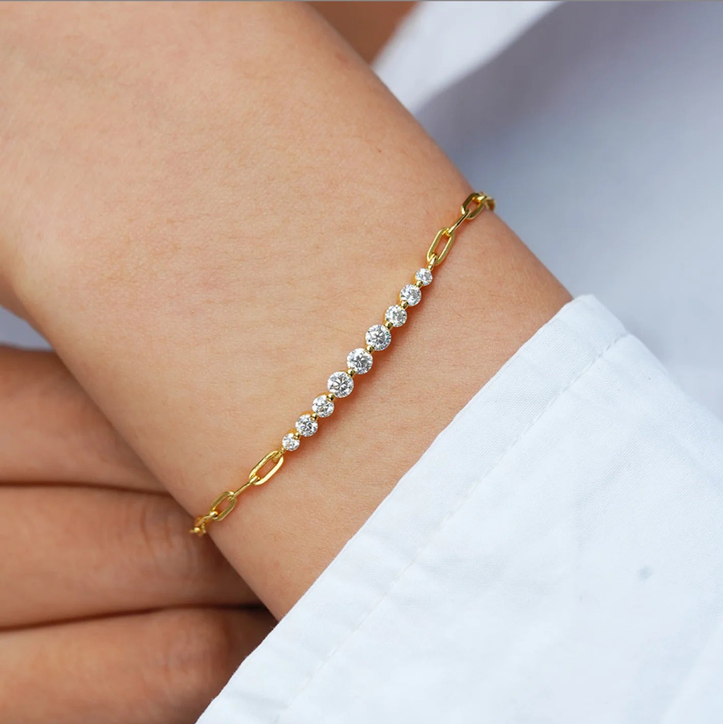 Pulseira Éternell Moissanite