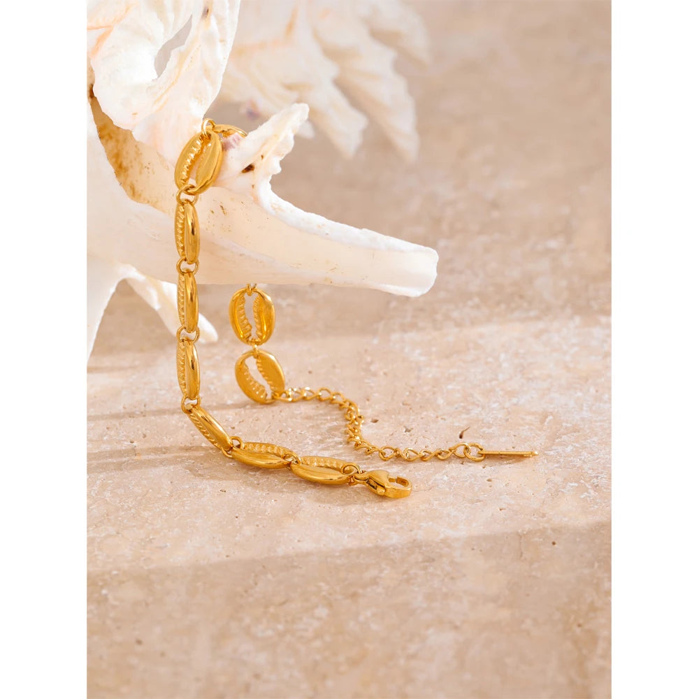 Pulseira Ocean Pearl Banhada em Ouro 18k