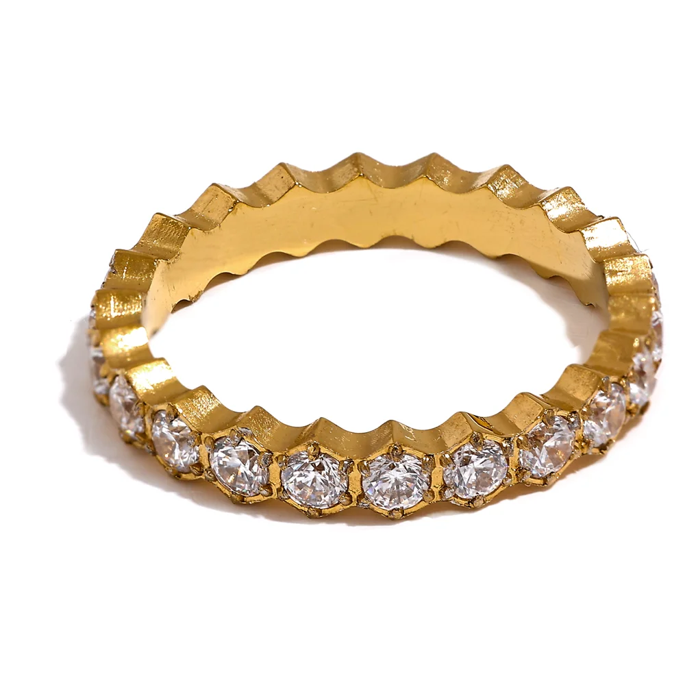 Anel Amarante Elegance Banhado em Ouro 18