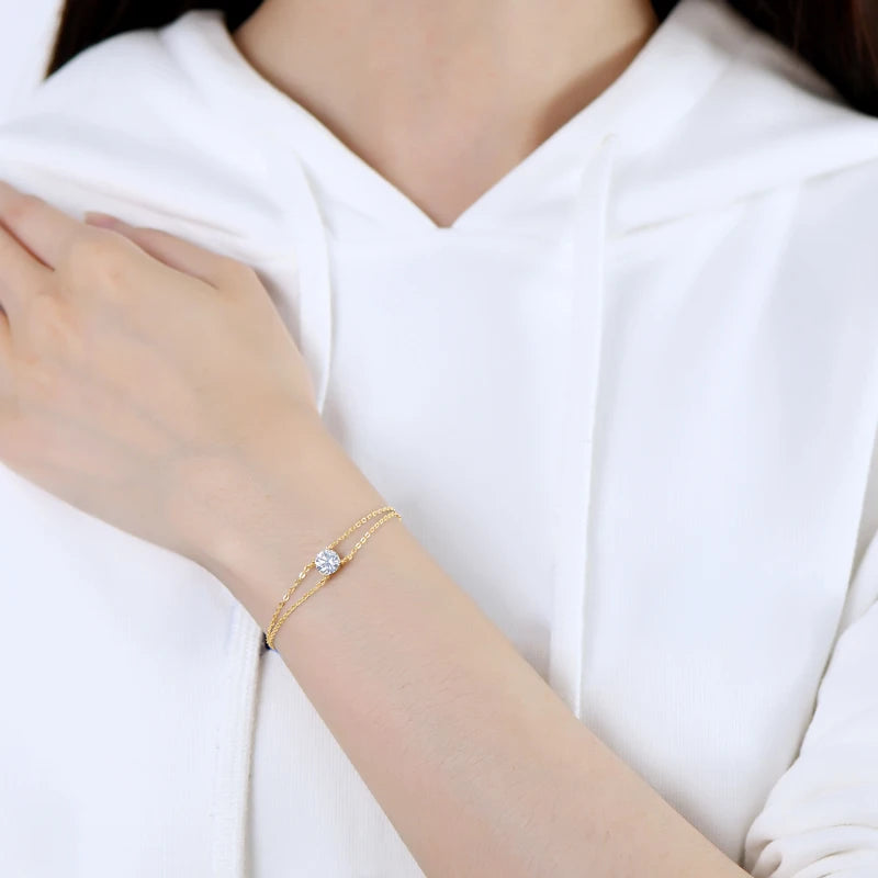 Pulseira Saint Claire Moissanite 1ct