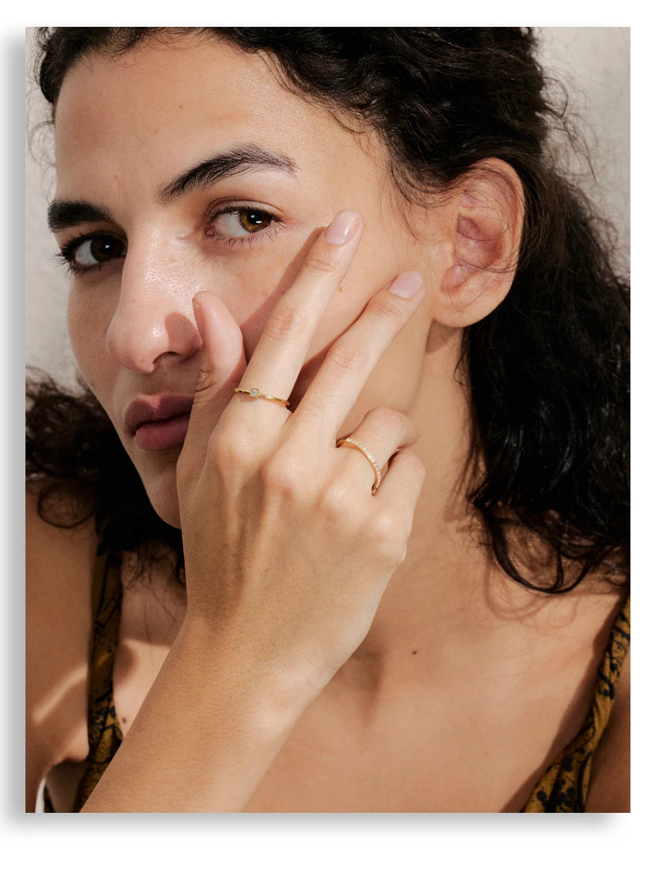 Anel Solenne Duo Banhado em Ouro 18k