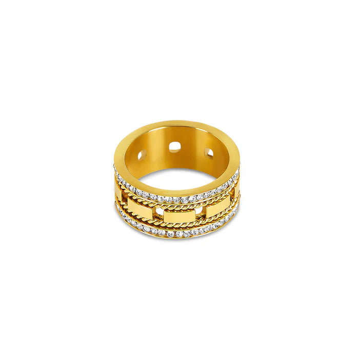 Anel Amour Banhado em Ouro 18K
