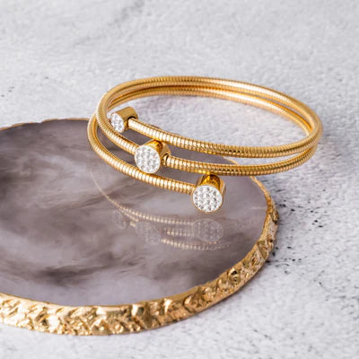 Bracelete Riviera Banhado em Ouro 18k