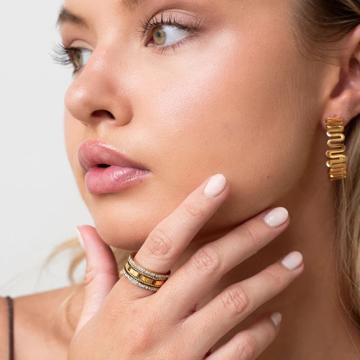 Anel Amour Banhado em Ouro 18K