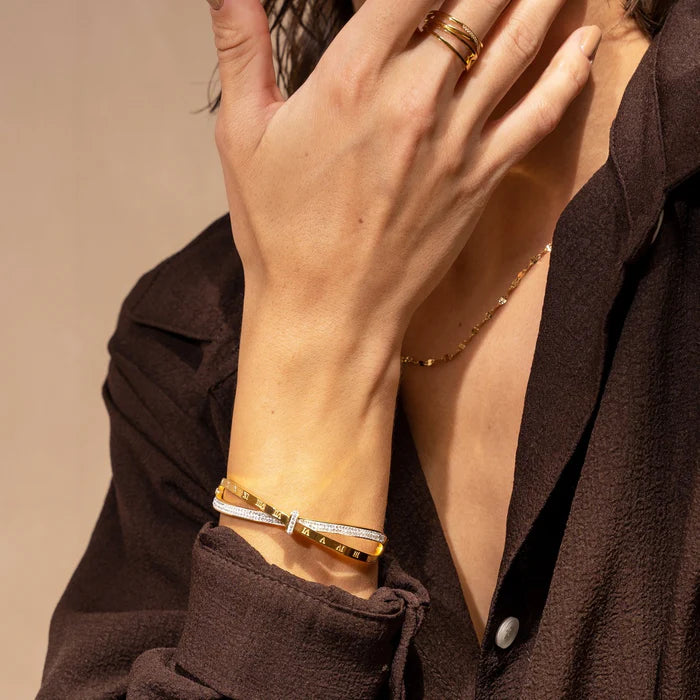 Bracelete Roma Aurelle Banhado em Ouro 18K