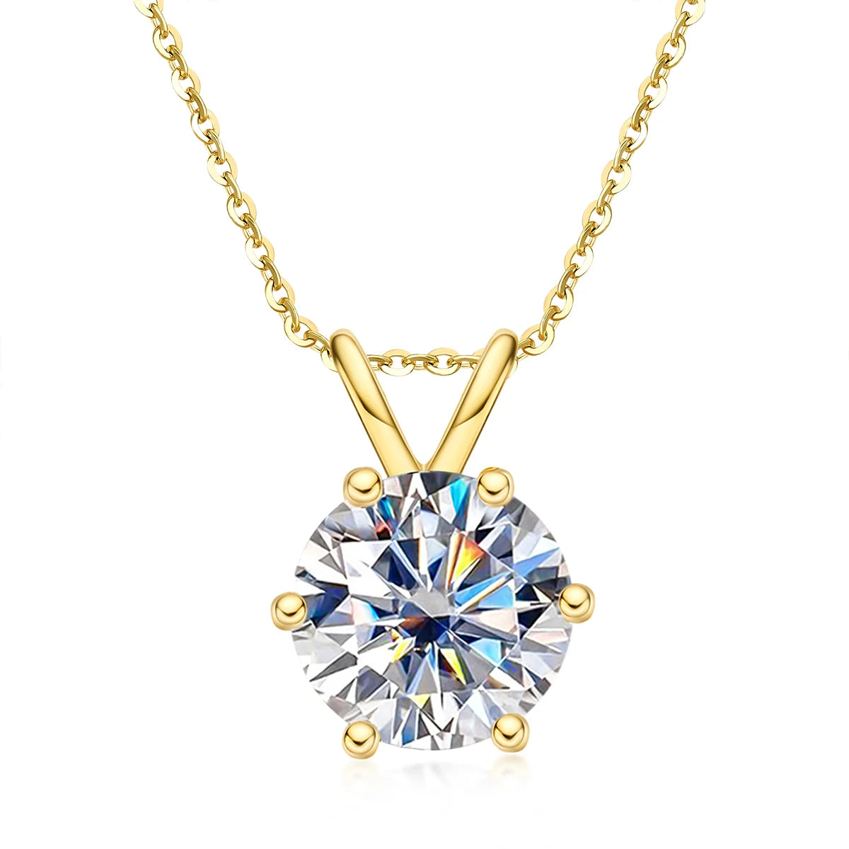Colar Solitário Celeste Moissanite