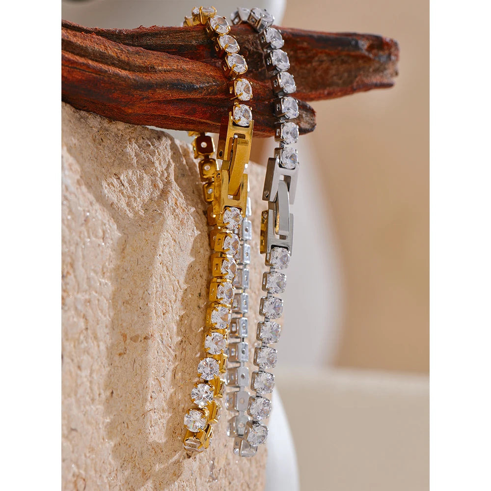 Pulseira Diamondé Banhada em Ouro 18k
