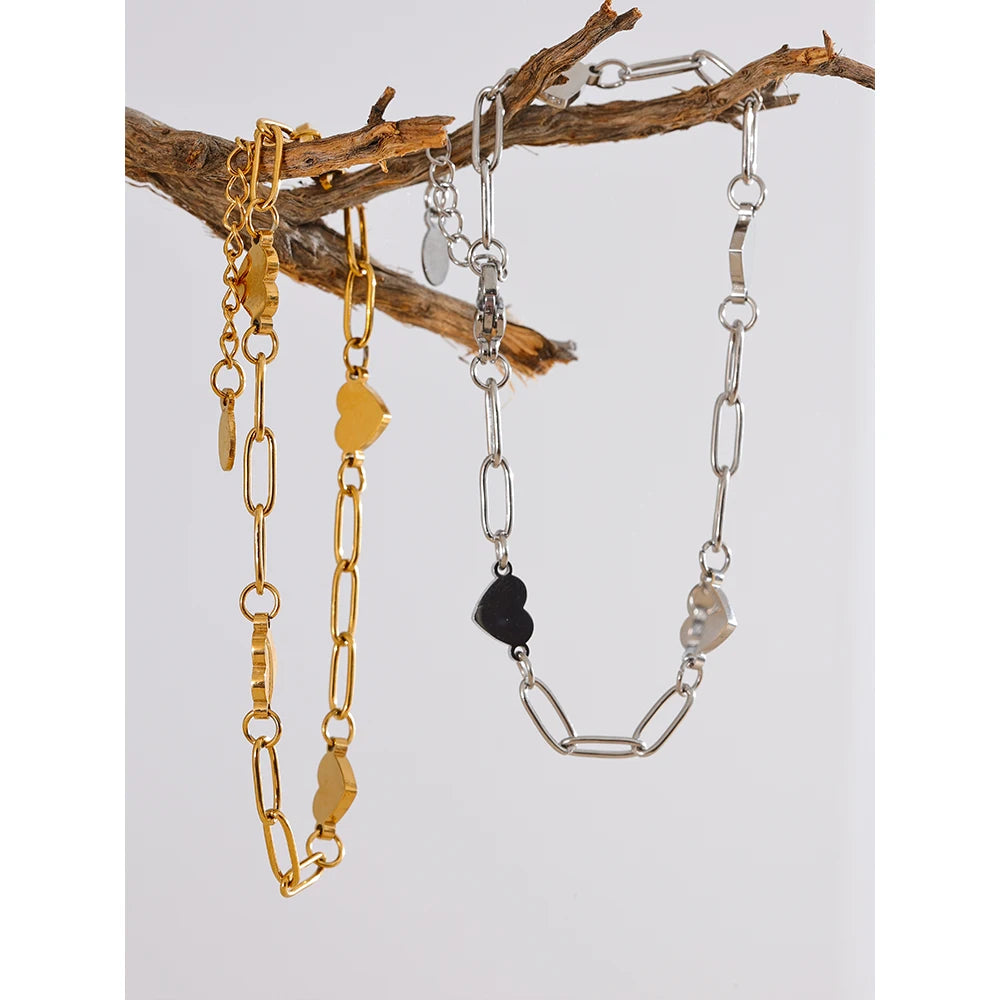 Pulseira Maitê Heart Banhada em Ouro 18k