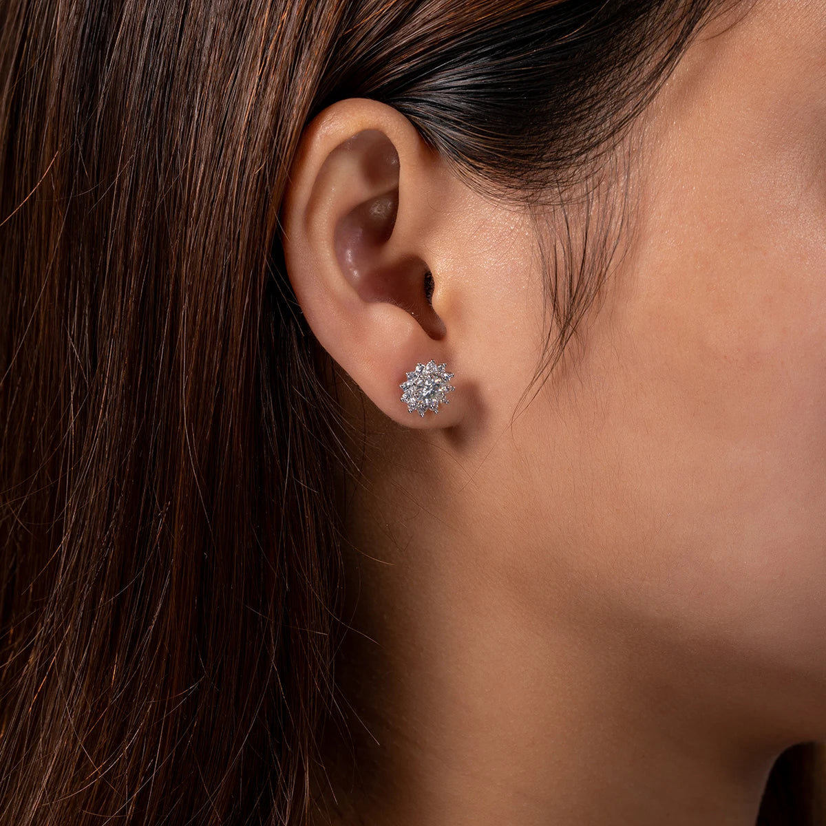 Brincos Soleil Royale Moissanite