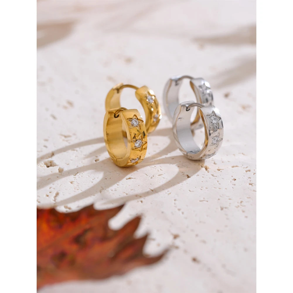 Brinco Delphine Banhado em Ouro 18k
