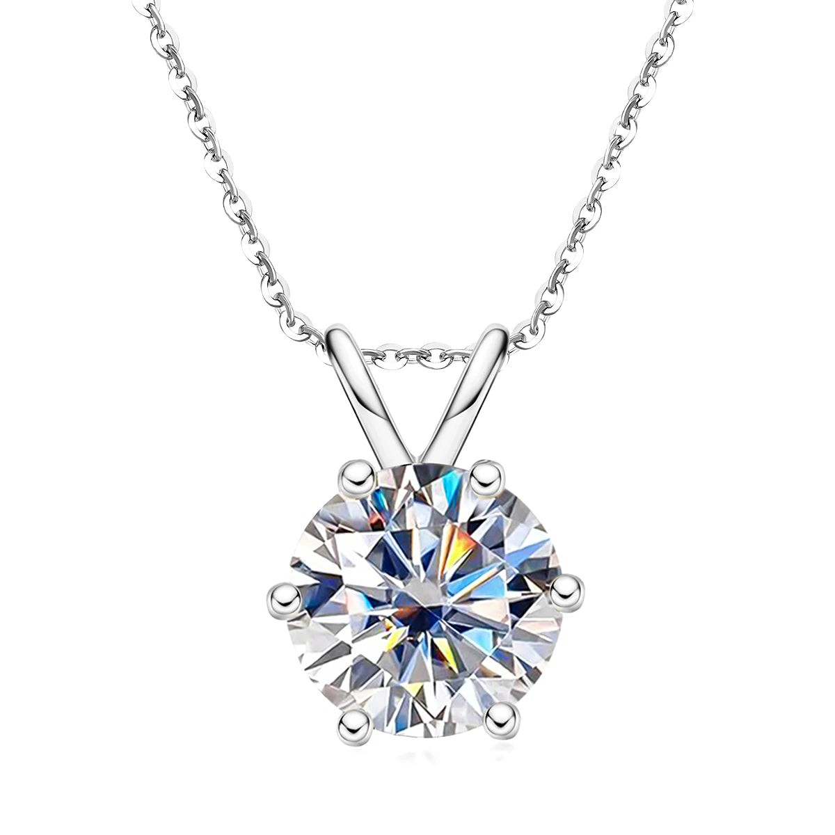 Colar Solitário Celeste Moissanite