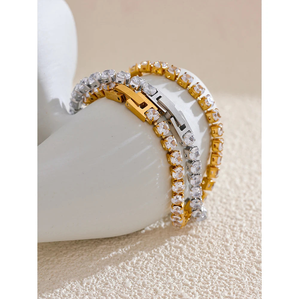 Pulseira Diamondé Banhada em Ouro 18k