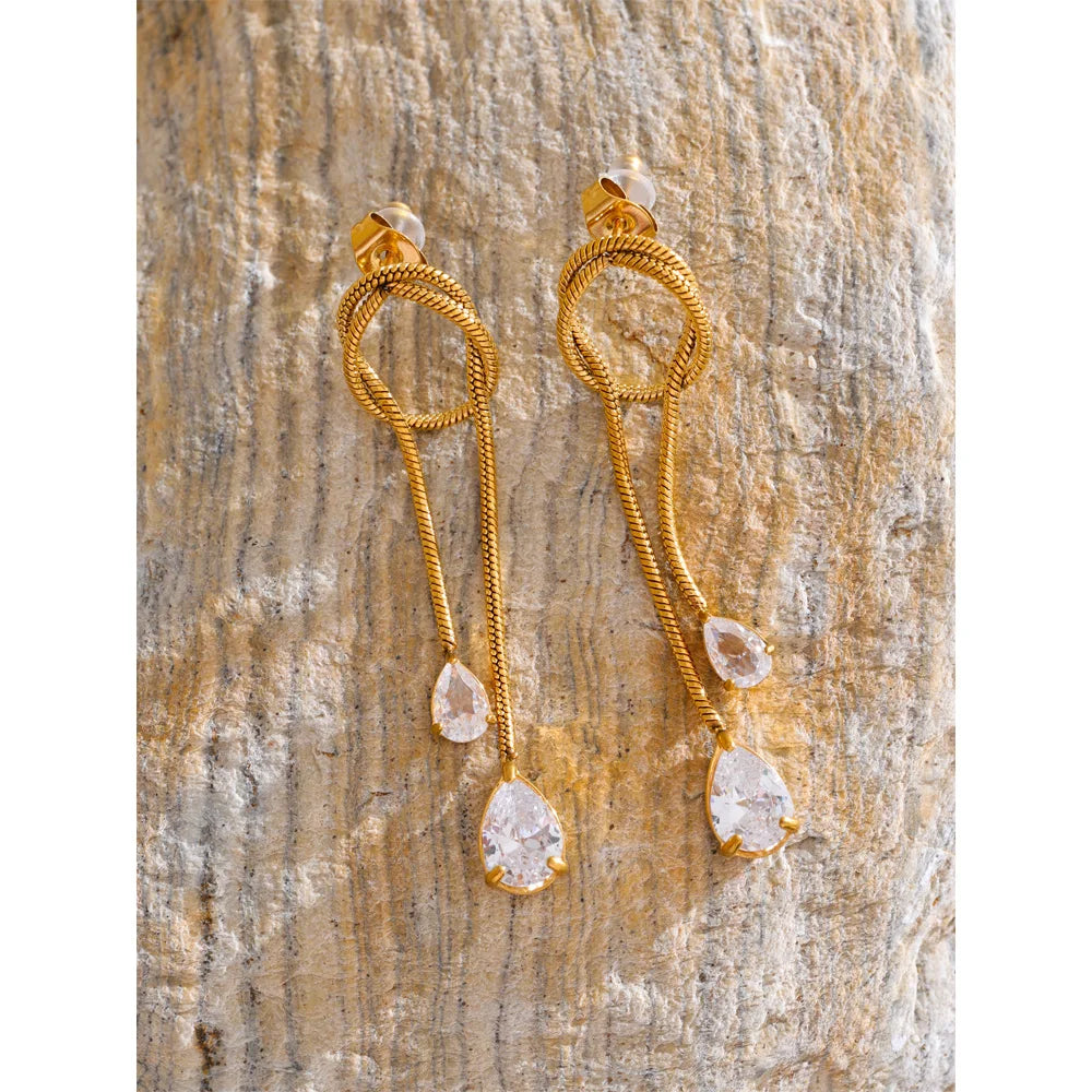Brinco Tassel Banhado em Ouro 18k