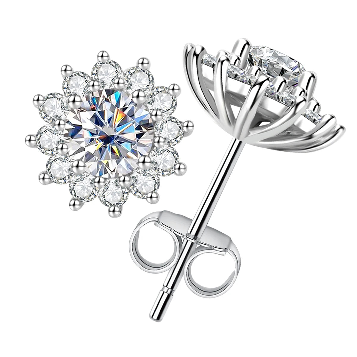 Brincos Soleil Royale Moissanite