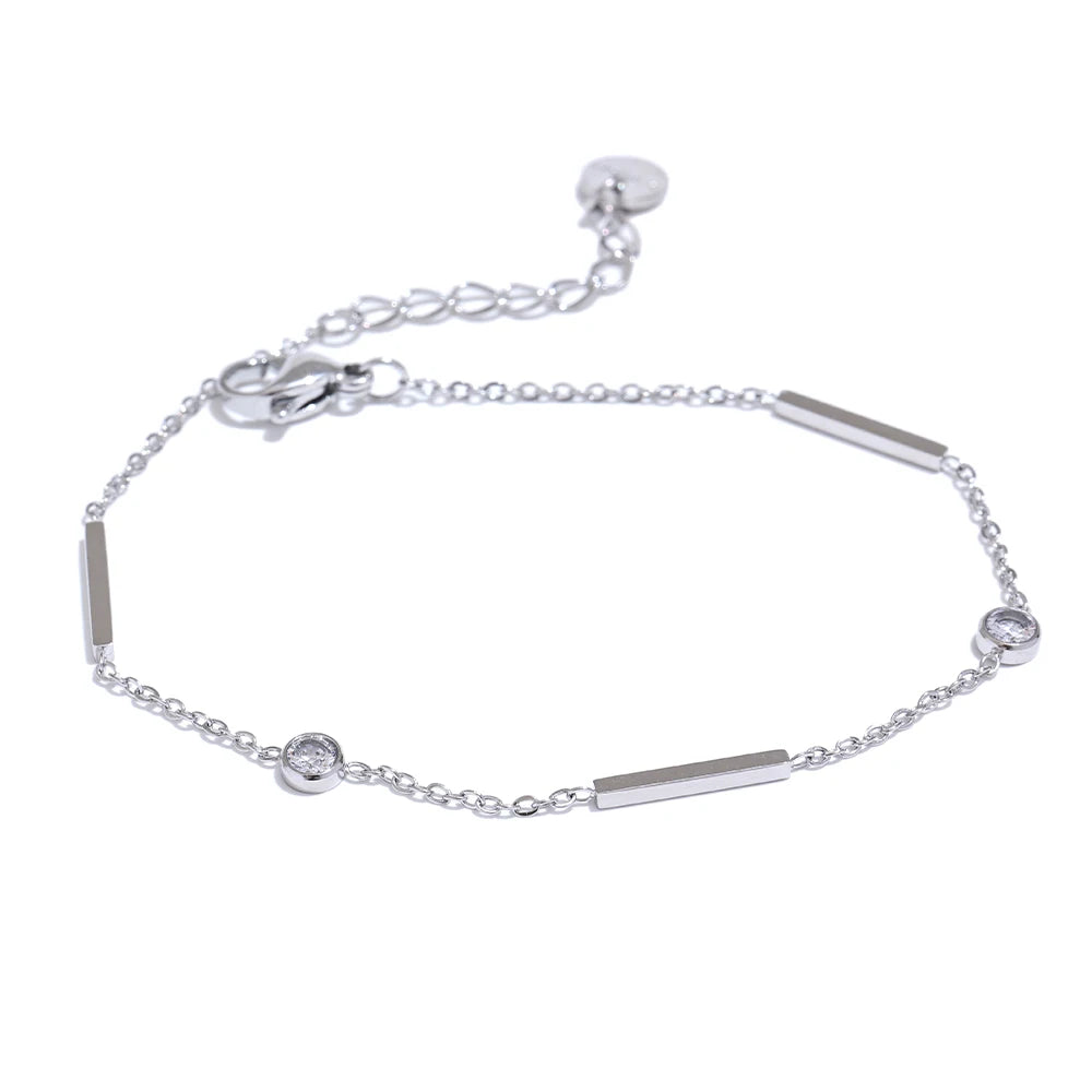 Pulseira Fiorella Crystal Banhada em Ouro 18k