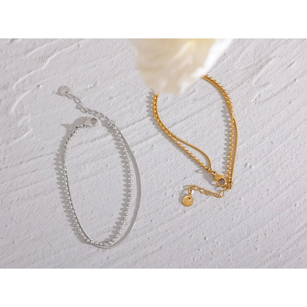 Pulseira Serena Duo Banhada em Ouro 18k