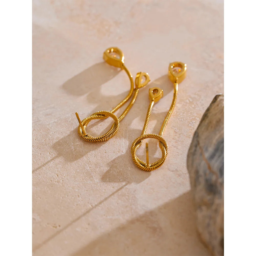 Brinco Tassel Banhado em Ouro 18k