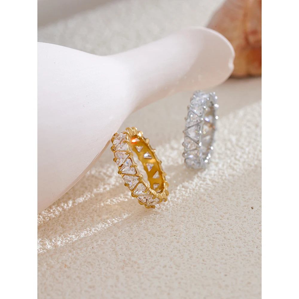 Anel Dolce Cuore Banhado em Ouro 18k